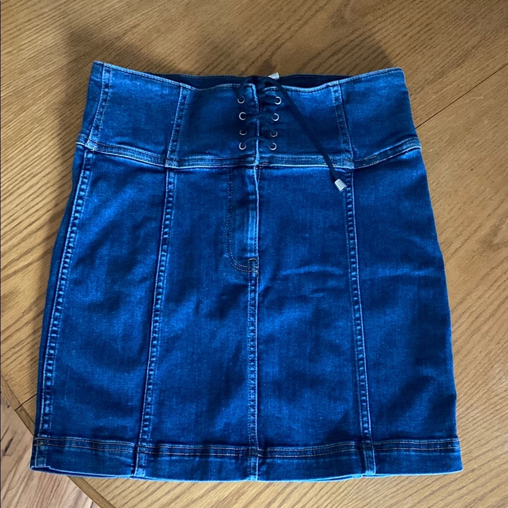 Free People high waisted Corset style Pencil Skirt